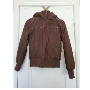 ARITZIA | TNA Brown Winter Coat w/ Removable Hood